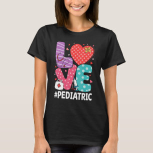Peds Nurse Heart Stethoscope Paediatrics Nursing N T-Shirt