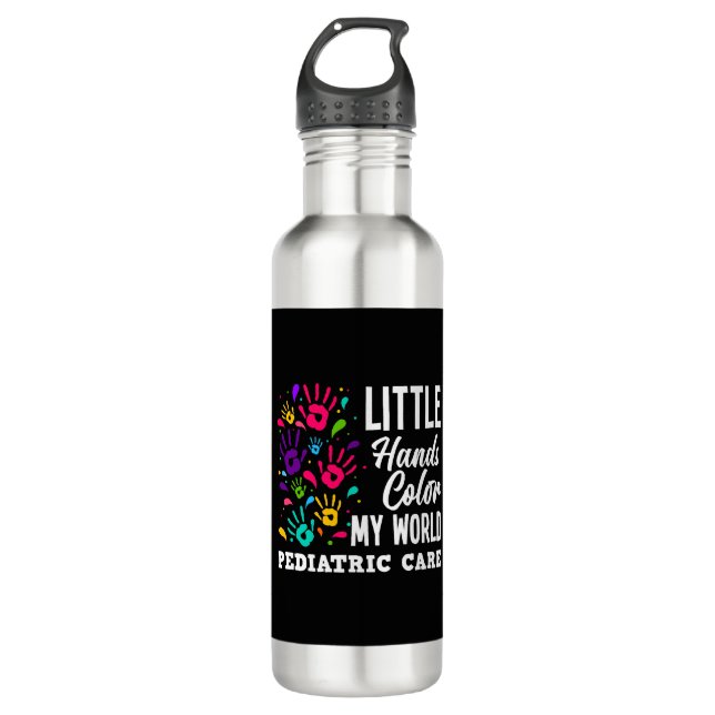 Peds Nurse Paediatrics Nurse Practitioners Gifts 710 Ml Water Bottle (Front)