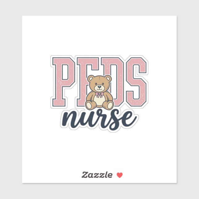 Peds Nurse Teddy Bear Vintage Shirt Design_1 (Sheet)
