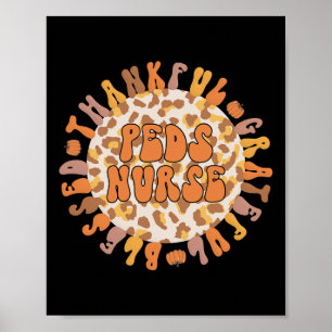 Peds Nurse Thanksgiving Paediatrics Nursing  Poster