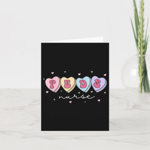 Peds Nurse Valentines Day Heart Paediatrics Nurse Card