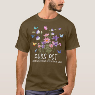 Peds Pct Butterflies Paediatrics Cna Gift For Men T-Shirt