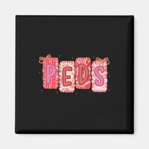 Peds Pediatrics Valentine Valentines Day Retro Val Magnet