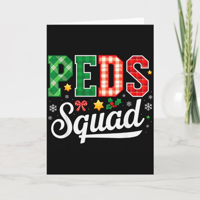 Peds Squad Pediatric Nursing Funny Pediatric Nurse Card (Front)