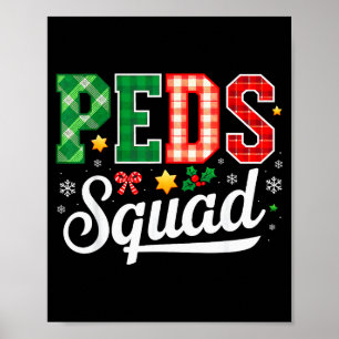 Peds Squad Pediatric Nursing Funny Pediatric Nurse Poster
