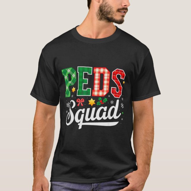 Peds Squad Pediatric Nursing Funny Pediatric Nurse T-Shirt (Front)