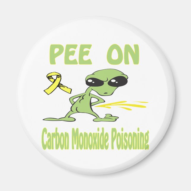 Pee On Carbon Monoxide Poisoning Magnet (Front)