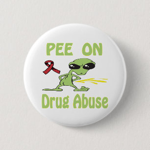 Pee On Drug Abuse Button