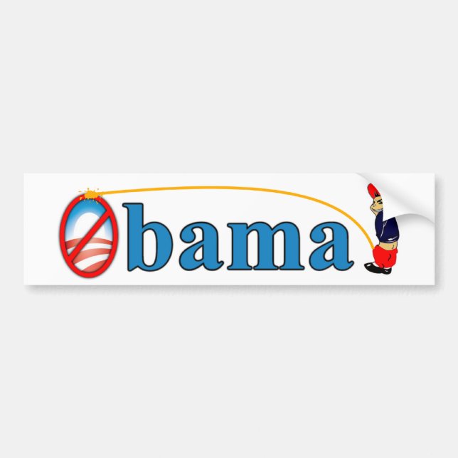 Pee on Obama Bumper Sticker (Front)
