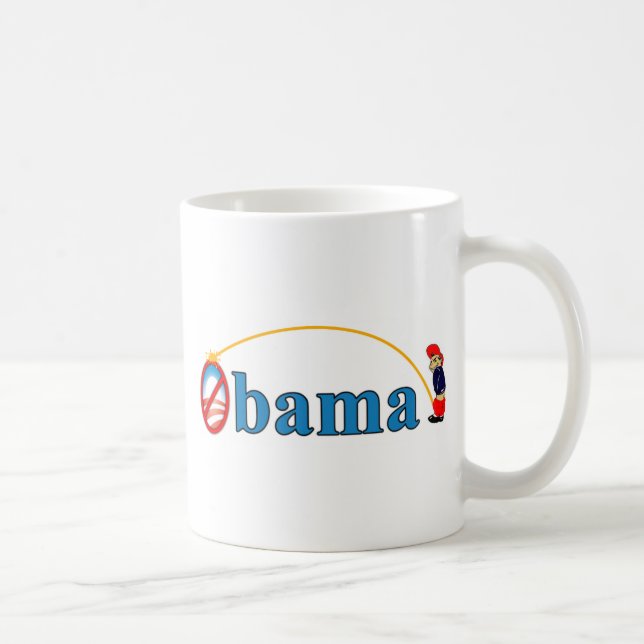 Pee on Obama Coffee Mug (Right)