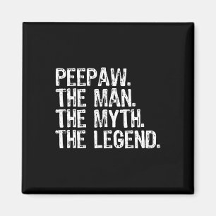 Pee-paw The Man The Myth The Legend Bunnyaw Funny  Magnet