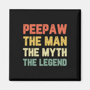 Pee-paw The Man The Myth The Legend Bunnyaw Vintag Magnet