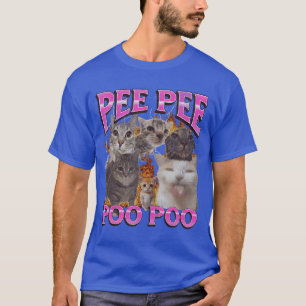 Pee Pee Poo Poo Funny Cat Meme Bootleg boy T-Shirt