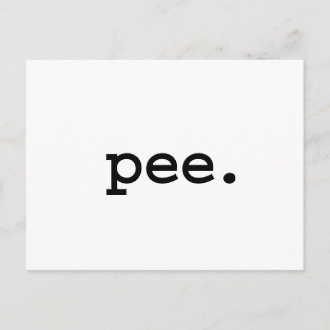 pee. postcard (Front)