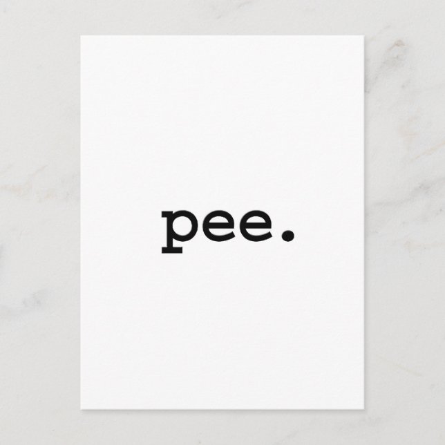 pee. postcard (Front)