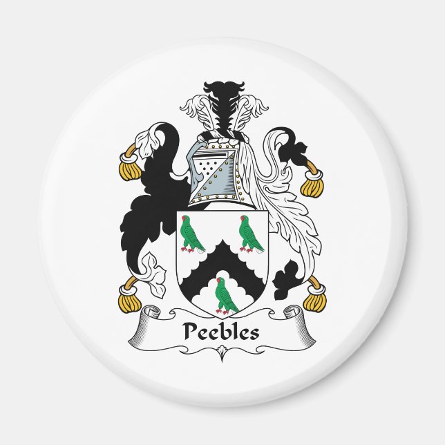 Peebles Family Crest Magnet (Front)