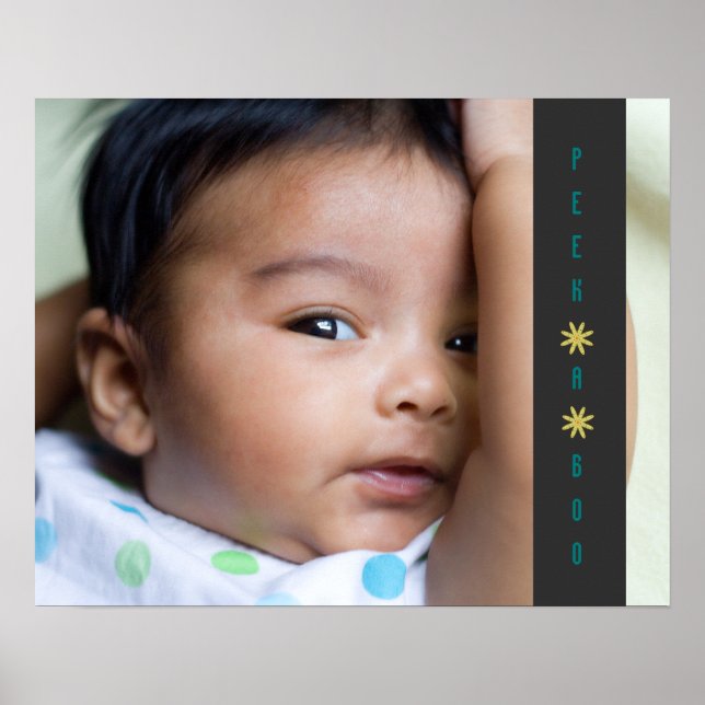 Peek A Boo Adorable Baby Poster (Front)