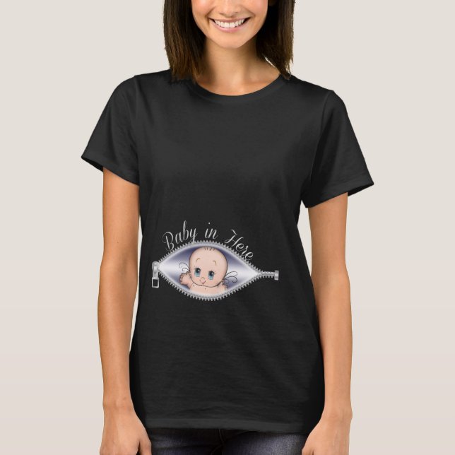 Peek a Boo Baby In Here T-Shirt (Front)