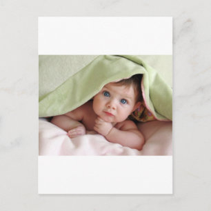 Peek-A-Boo Baby Postcard