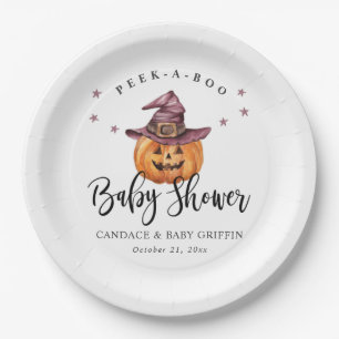 Peek-a-Boo Baby Shower Plate