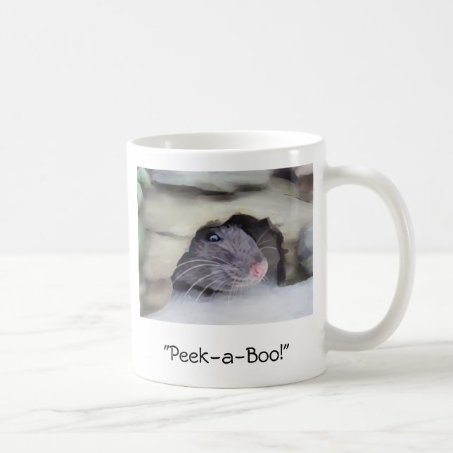 "Peek-a-Boo!" Coffee Mug (Right)