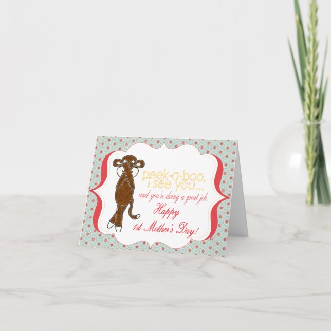 PeeK-A-Boo First Mother's Day Card (Front)