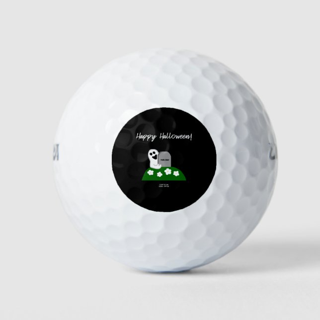 Peek A Boo Ghost Golf Balls (Front)
