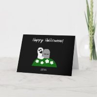 Peek A Boo Ghost Greeting Card