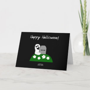 Peek A Boo Ghost Greeting Card