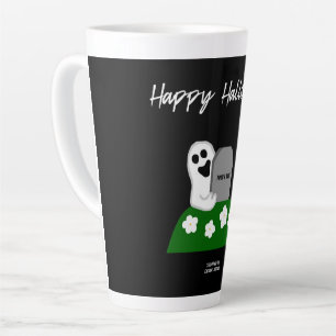 Peek A Boo Ghost Large Latte Mug