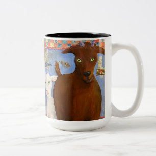 Peek-a-boo! Goat Mug - funny goats with every cup!