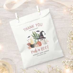 Peek a Boo Halloween Ghost Baby Shower Favour Bags