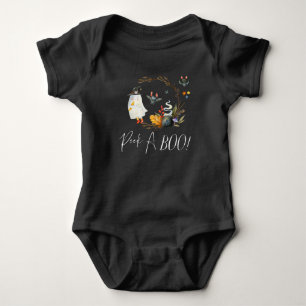 Peek-A-Boo Little Ghost Halloween Baby Bodysuit