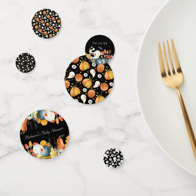 Peek-A-Boo | Little Ghost Halloween Baby Shower Confetti (Group)