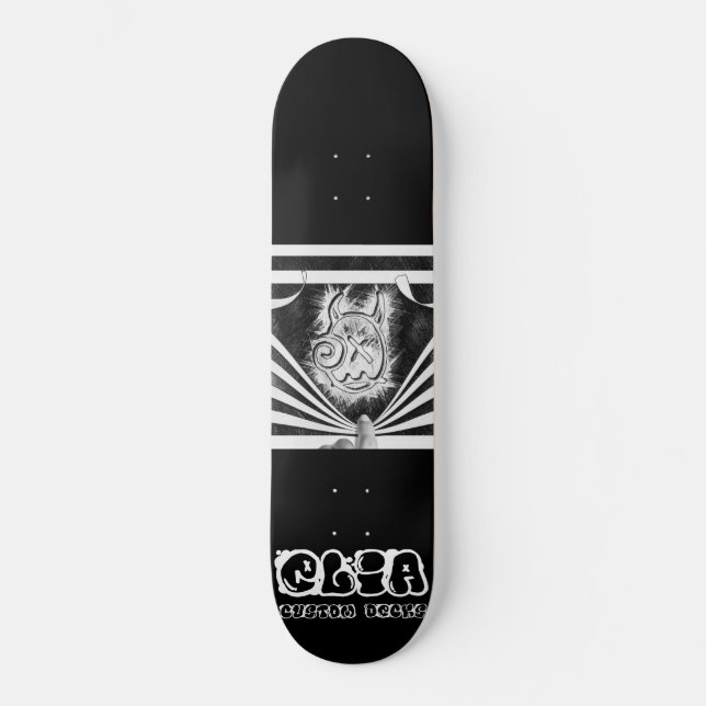 Peek-a-boo logo deck skateboard (Front)