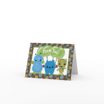 Peek a Boo MONSTERS Thank You PABC note card