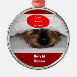 PEEK A BOO PUP "1st CHRISTMAS ORNAMENT