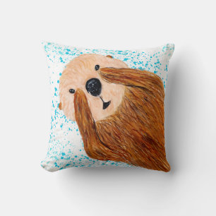 Peek a boo Sea Otter Cushion