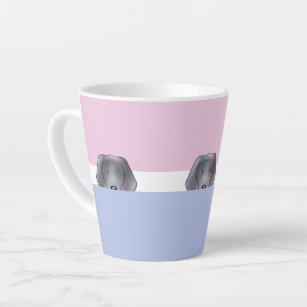 "Peek a Boo" Weimaraner Dog   Latte Mug