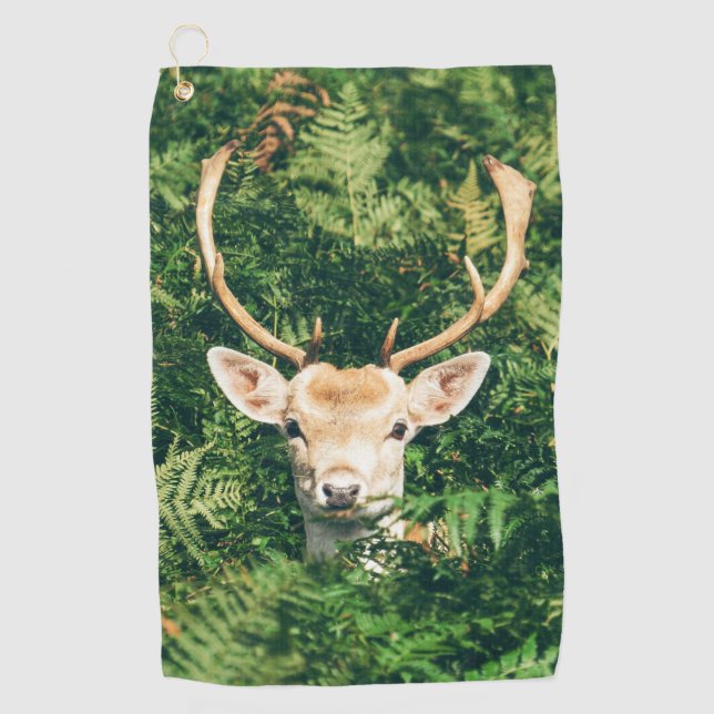 Peek a Deer  Golf Towel (Front)