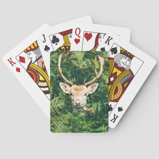 Peek a Deer  Playing Cards (Back)