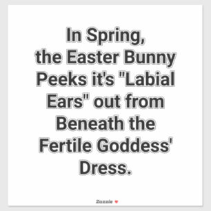 Peek Easter Bunny Labial Ears Hankamer Artjunkhaus