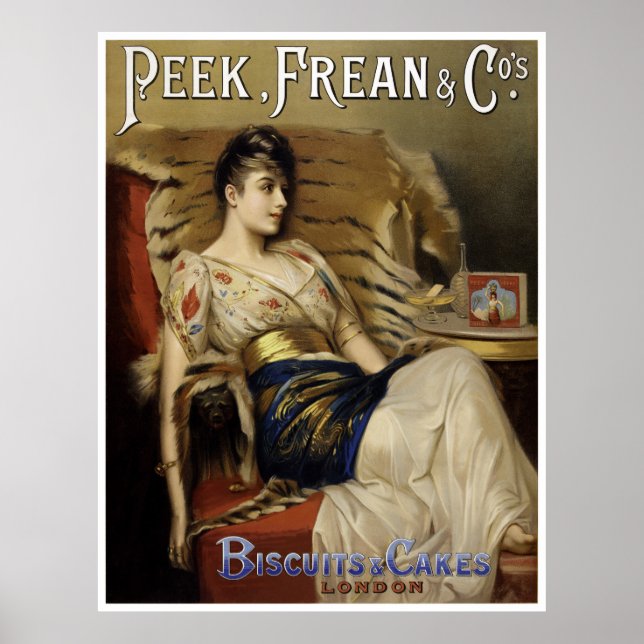 Peek Frean Vintage Advertising Poster Restored (Front)