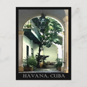 Peek into a Courtyard, Havana, Cuba Postcard