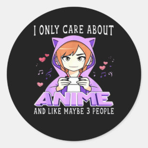 Peekabo Anime Manga Classic Round Sticker