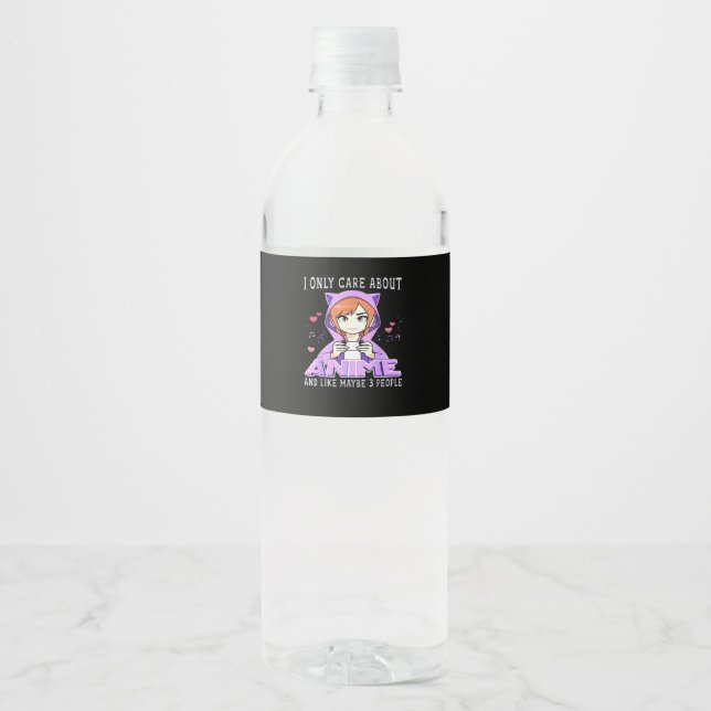 Peekabo Anime Manga Water Bottle Label (Front)