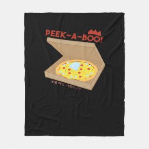 Peekabo Basic & Funny Design  Fleece Blanket