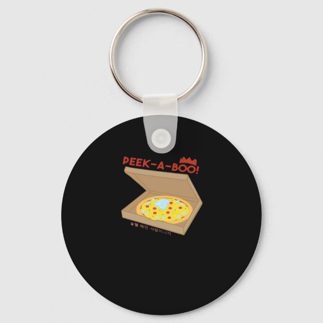 Peekabo Basic & Funny Design  Key Ring (Front)