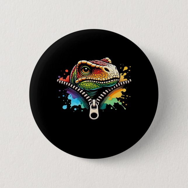 Peekabo Design For Halloween 6 Cm Round Badge (Front)