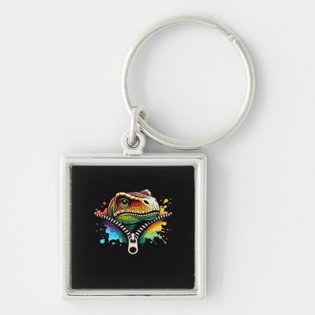 Peekabo Design For Halloween Key Ring (Front)